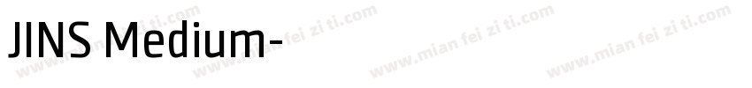 JINS Medium字体转换